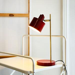 Dyberg Larsen Ocean stolna lampa, tamnocrvena, visina 43 cm, Crvena, Dnevni boravak/blagovaonica, Metal