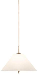 Globen Lighting Viseća svjetiljka IRIS, krem, Ø 25 cm, prigušiva, Bež, Dnevni boravak/blagovaonica, Tkanina / tekstil