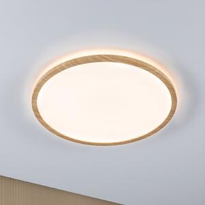 Paulmann LED stropna svjetiljka Atria Shine Ø42cm hrast IP44 3000K, Drvo, kupaonica, Plastika