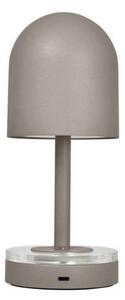 AYTM Luceo punjiva svjetiljka, taupe, metalna, 24 cm, prigušljiva, IP44, prigušiva, Sivo, Dnevni boravak/blagovaonica, Metal