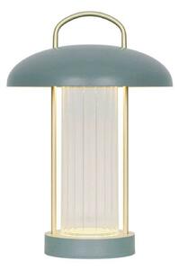 Nordlux Mirano LED stolna lampa na baterije, visina 29 cm, prašnjavo zelena, metalna, prigušiva, Zelena, Dnevni boravak/blagovaonica, Metal, fenjer