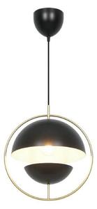 Nordlux Viseća svjetiljka Tavia, crna, Ø 33 cm, metalna, prigušiva, Crno, Dnevni boravak/blagovaonica, Metal