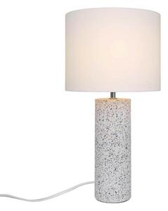 Nordlux Stolna lampa Antiga, bijela, visina 50 cm, tkanina/kamen, Bijela, Dnevni boravak/blagovaonica, Tkanina / tekstil