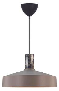 Nordlux Viseća lampa Elvas, svijetlosmeđa, Ø 37 cm, metal/mramor, prigušiva, Smeđa / hrđa, Dnevni boravak/blagovaonica, Metal