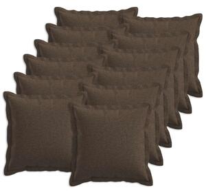 Presvlaka za jastuk 12 pcs HOUTEN Sivosmeđa 45 x 45 cm - Sivosmeđa 45 x 45 cm 12