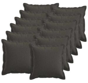 Presvlaka za jastuk 12 pcs HOUTEN Tamnosiva 45 x 45 cm - Tamnosiva 45 x 45 cm 12