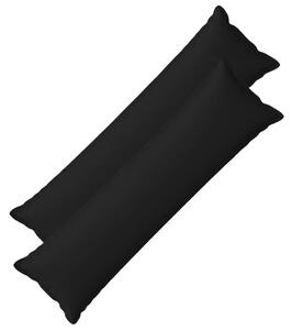 Jastuk s jastukom HOUTEN 2 kom. Crna Umjetni lan - Crna 40 x 145 cm 2