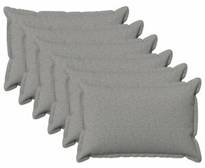 Presvlaka za jastuk 6 pcs HOUTEN Oblačnosiva 40 x 60 cm - Siva tkanina oblak 40 x 60 cm 6