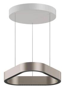 LOOM DESIGN LED viseća svjetiljka Trigon, siva, aluminij, 40 cm, prigušiva, Bež, Dnevni boravak/blagovaonica, Aluminij