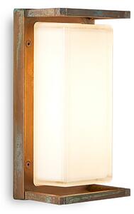 Vanjska zidna lampa Ice Cubic 3412, starinski mesing