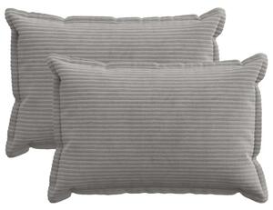 Presvlaka za jastuk 2 kom. HOUTEN Svjetlosiva 40 x 60 cm Kord - Svjetlosiva 40 x 60 cm 2