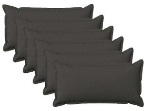 Presvlaka za jastuk 6 pcs HOUTEN Tamnosiva 40 x 80 cm - Tamnosiva 40 x 80 cm 6