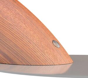 Swingo LED stolna lampa s drvetom, siva