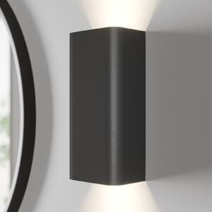 Nowodvorski Lighting Zidna lampa Bergen gore i dolje, grafit, prigušiva, Crno, Dnevni boravak/blagovaonica, Metal