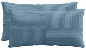 Presvlaka za jastuk 2 pcs ALMELO Plava 40 x 70 cm Kord - Plava 40 x 70 cm 2