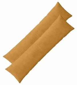 Presvlaka za jastuk 2 pcs ALMELO Žuta 40 x 145 cm Kord - Žuta 40 x 145 cm 2