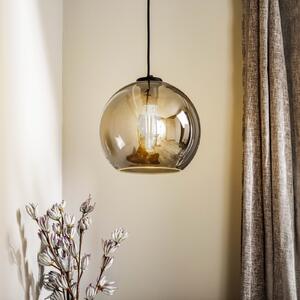 Nowodvorski Lighting Viseća svjetiljka Polaris, zrcalno staklo, dimljena, prigušiva, Sivo, Dnevni boravak/blagovaonica, Metal