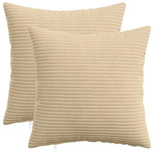 Presvlaka za jastuk 2 kom. HEERLEN Siva zelena 35 x 35 cm Kord - Svijetlo zelena siva 35 x 35 cm 2