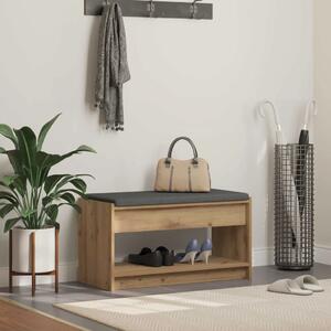 Klupa za cipele s jastučićem Hrast artisan 83 x 38 x 45 cm - 83 x 38 x 45 cm