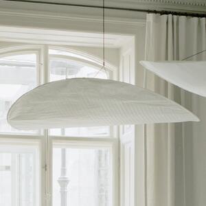 New Works Tense LED viseća svjetiljka, Ø 120 cm, bijela, prigušiva, Bijela, Kuhinja, Plastika