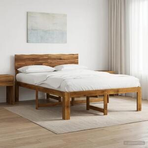Krevetni okvir s uzglavljem ROSTOCK Prirodna 137 x 190 cm - Prirodna 137 x 190 cm