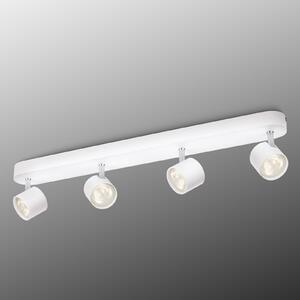 Philips Star okretni LED reflektor bijeli s 4 žarulje., prigušiva, Bijela, Dnevni boravak/blagovaonica, Metal