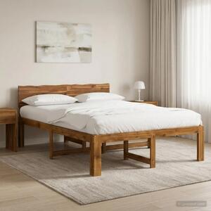 Krevetni okvir s uzglavljem ROSTOCK Prirodna 140 x 190 cm - Prirodna 140 x 190 cm