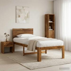 Krevet s uzglavljem ROSTOCK Prirodna 90 x 190 cm - Prirodna 90 x 190 cm