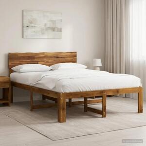Krevetni okvir s uzglavljem ROSTOCK Prirodna 135 x 190 cm - Prirodna 135 x 190 cm