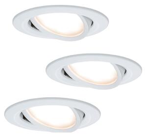 Paulmann Coin Slim LED ugradna svjetiljka IP23 bijela, set od 3 komada, prigušiva, Bijela, Dnevni boravak/blagovaonica, Metal, Okrugla ugradna svjetla