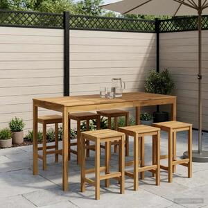 Stol za bar u vrtu Bijela 180 x 88 5 x 105 cm - Bijela 180 x 88 5 x 105 cm