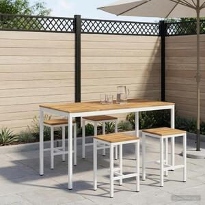 Stol za bar u vrtu NAARDEN Bijela 180 x 88 5 x 105 cm - Bijela 180 x 88 5 x 105 cm