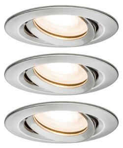 Paulmann Nova LED ugradbeni reflektor, prigušljiv, IP65, željezo, prigušiva, Metalik, Dnevni boravak/blagovaonica, Metal, Okrugla ugradna svjetla