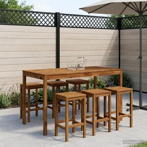 Stol za bar u vrtu Prirodna 180 x 88 5 x 105 cm - Prirodna 180 x 88 5 x 105 cm