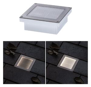 Paulmann Brick LED ugradna podna svjetiljka, 10x10cm, Sivo, Metal, Četvrtasta ugradna svjetla