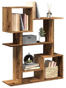 Pregrada / regal za knjige boja drva 92x29x112 cm drveni - Staro drvo 112 cm