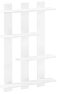 Zidna polica Bijela 61 x 13 5 x 88 cm Konstruirano drvo - Bijela 61 x 13 5 x 88 cm