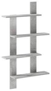 Zidna polica Betonska siva 61 x 13 5 x 105 cm - Betonska siva 61 x 13 5 x 105 cm