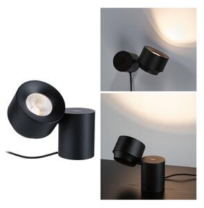 Paulmann Puric Pane I LED stolna lampa, visina 16 cm, prigušiva, Crno, Dnevni boravak/blagovaonica, Metal