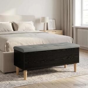 Klupa za odlaganje s jastučićem Crni hrast 102 x 42 x 46 cm - Crni hrast 102 x 42 x 46 cm