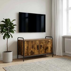 TV ormar 79 5 x 33 x 50 cm Dimljeni hrast Konstruirano drvo - Dimljeni hrast 79 5 x 33 x 50 cm