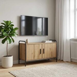 TV ormar 79 5 x 33 x 50 cm Hrast artisan Konstruirano drvo - Hrast artisan 79 5 x 33 x 50 cm
