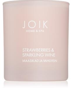 JOIK Organic Home & Spa Strawberries & Sparkling Wine mirisna svijeća 150 g