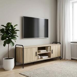 TV ormar 133 x 33 x 50 cm Hrast sonoma Konstruirano drvo - Hrast sonoma 67 5 x 33 x 50 cm