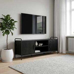 TV ormar 133 x 33 x 50 cm Crni hrast Konstruirano drvo - Crni hrast 67 5 x 33 x 50 cm