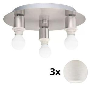 Eglo - LED Stropna svjetiljka MY CHOICE 3xE14/4W/230V krom/bijela