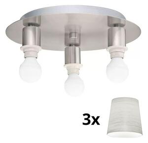 Eglo - LED Stropna svjetiljka MY CHOICE 3xE14/4W/230V krom/krem