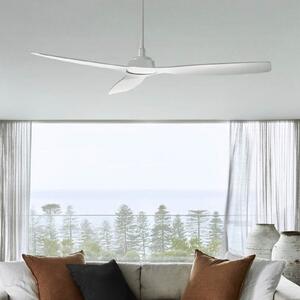 Beacon Lighting Stropni ventilator Moto, bijeli, Ø 132 cm, tih, Bijela, Dnevni boravak/blagovaonica, Plastika