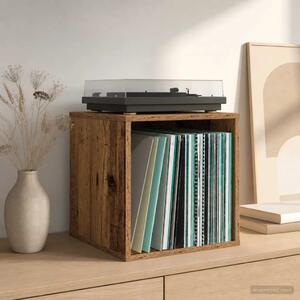 Kutija za vinilne albume 2 kom. Staro drvo 37 x 36 5 x 38 cm - Staro drvo 2