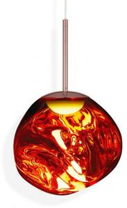 Tom Dixon LED viseća svjetiljka Melt Mini, Ø 28 cm, bakrena, prigušiva, Bakar, Dnevni boravak/blagovaonica, Plastika